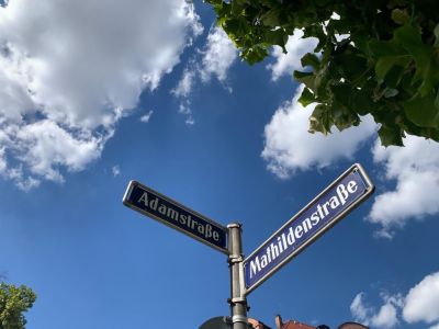 Straßenschild Mathildenstraße